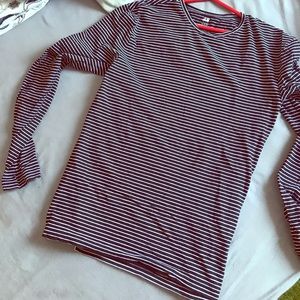 Medium black and white striped shirt from H&M
